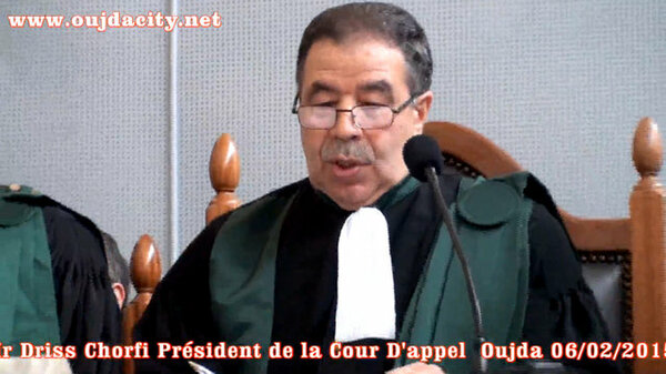 VIDEO – السيد ادريس شرفي الرئيس ألأول لمحكمة الاستئناف بوجدة يتراس افتتاح السنة القضائية 2015